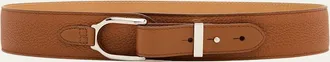 Ralph Lauren Collection Welington Pebbled Leather Turnback Belt
