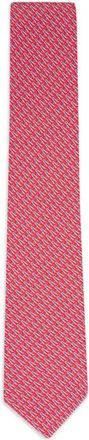 Ferragamo patterned silk tie - Red
