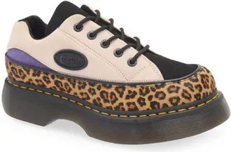 Dr. Martens Buzz 5i Mixed Media Platform Sneaker in Powder Pink/Tan Calf Hair at Nordstrom, Size 8Us