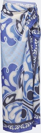 La DoubleJ Printed cotton beach cover-up
