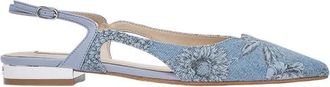 Liu Jo Sa 6029Tx 447 Sandaal - Dames - Ballerinas - Blauw - 38 EU - Katoen - Schoenen