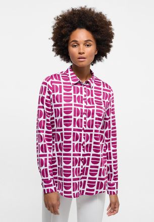Eterna Hemdbluse ETERNA REGULAR FIT, Damen, Gr. 46, pink, 100% Baumwolle, Blusen Hemdbluse