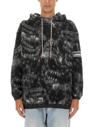 Aries Textured Grey Oversized Sweatshirt