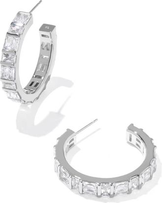 Kendra Scott Womens Jamie Earrings In Silver