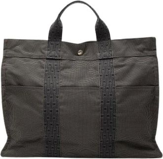 Herm&egrave;s Pre-owned Tote Bags, female, Gray, Size: ONE SIZE Pre-owned Herline Tote MM