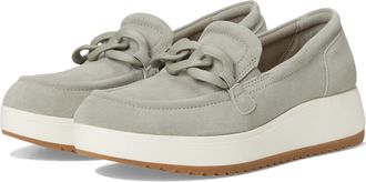 Clarks Womens Zylah May Loafer, Stone Suede, 6 UK