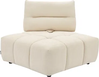 Vente-Unique Poltrona angolare schienale avanti-indietro in Tessuto testurizzato Beige - APOLIU