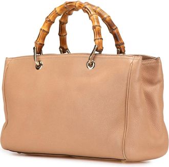 Gucci Hobo Bags - 2000-2015 Medium Calfskin Bamboo Shopper Satchel - Gr. unisize - in Braun - für Damen