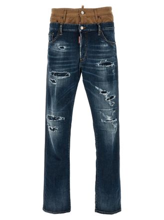 Dsquared2 Blue Logo Tag Jeans