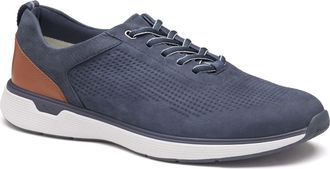Johnston & Murphy Prentiss 2 Waterproof Sneaker in Navy Tumbled Nubuck at Nordstrom, Size 11.5
