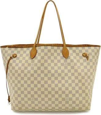 Louis Vuitton Damier Azur Ivory Damier Azur Shoulder Bag Tote Bag (Pre-Owned)