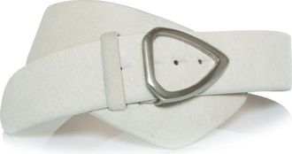 Isabel Marant Isabel Marant Pre-owned Womens Link chain ponyskin belt - White Leather - One Size