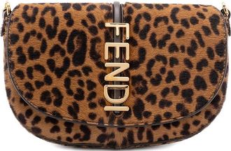 Fendi Leopard Chain Tote Bag