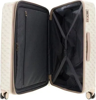 Guess Womens Travel Bag Bone Logo Bamboo Polyester Travel-bags
