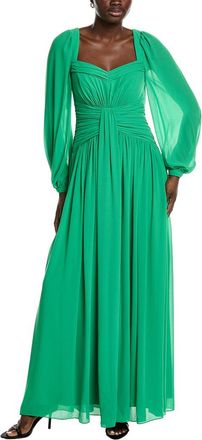 Badgley Mischka Pleated Waist Gown