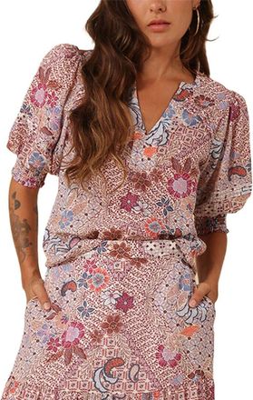 Hale Bob Hale Bob Talia Linen-Blend Blouse