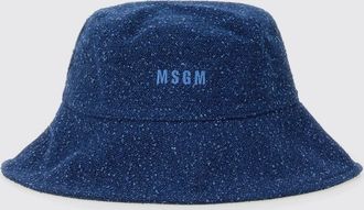 Msgm Hat Woman color Denim