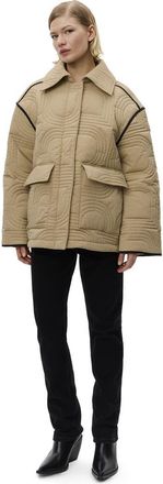 Day Birger Et Mikkelsen Merce Rhombus Quilt Jacket in Elmwood at Nordstrom, Size 10