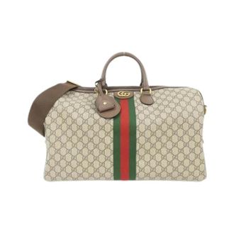 Gucci Pre-owned Boston Bag - unisex - Pre-owned - Beige - Maat: ONE Size Leer