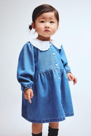 H&M Shirt Dress in Denim Blue at Nordstrom, Size 12M