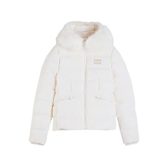 Tommy Jeans Piumino con cappuccio Slim Down - - Jackets - Donna - Bianco - XS