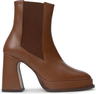 Castaner Schoenen, Dames, Bruin, 37 EU, Leer, Laars MET 10Cm HAK