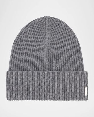 Gorski Men & apos;s Ribbed Cashmere Beanie