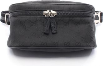 Gucci Black Nylon Leather Fanny Pack (Pre-Owned)