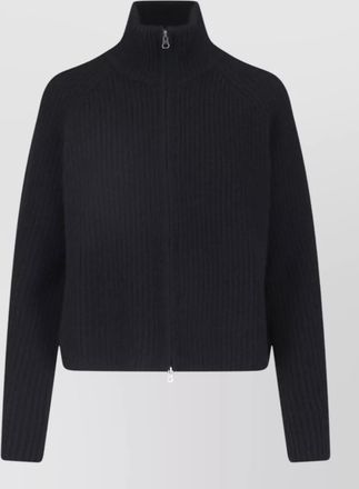 Lisa Yang cashmere ribbed zip-up cardigan