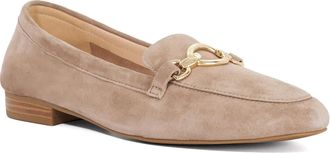 Dune London Womens Ladies Gladia - Leather Almond Toe Loafers - Taupe Patent Leather - Size UK 4