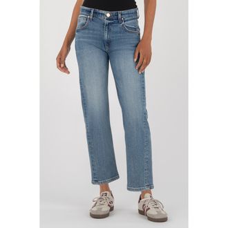 Kut from the Kloth Kit Mid Rise Ankle Baggy Straight Leg Jeans in Ahead at Nordstrom Rack, Size 14