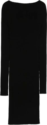 Rick Owens Abito con scollo a barca - Nero