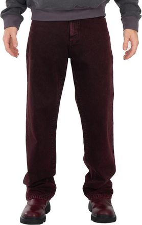 VTMNTS Bordeaux Acid Wash Jeans, Waist Size 32