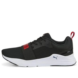 Puma Wired Run Black High Risk Red 373015-21