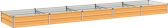 vidaXL Cama De Jard&iacute;n Elevada Natural 400 X 80 X 24 Cm Vidaxl