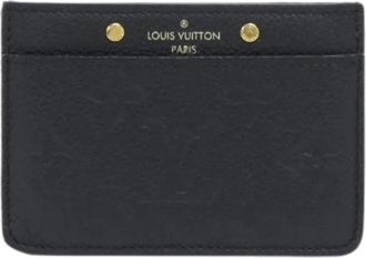 Louis Vuitton Pre-owned Wallets, male, Black, Size: ONE SIZE Pre-owned Monogram Empreinte Card Case
