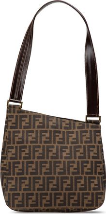 Fendi Pre-owned Womens Shoulder Bag - Tan Textile - One Size