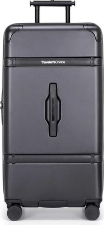 Travelers Choice Retro Revive 30-Inch Hardshell Trunk in Black at Nordstrom Rack