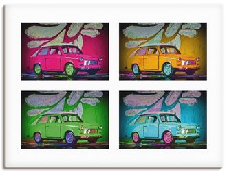 Artland Leinwandbild »Spitzname Trabbi« Auto 1 Stk. tlg. auf Keilrahmen gespannt
