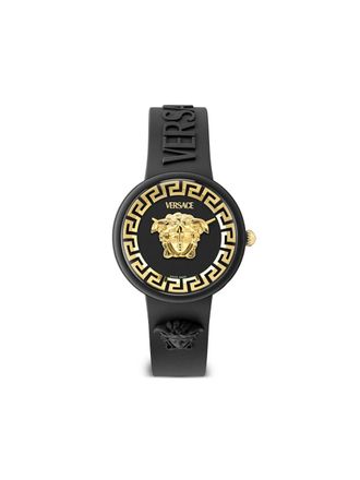 Versace Medusa Pop 38mm - women - stainless steel/Silicone - One Size - Black