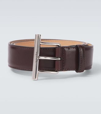 【送料&関税込】Alexander McQueen T-bar Buckled Logo Engrave Alexander McQueen T-bar Buckled Logo Engraved Belt from