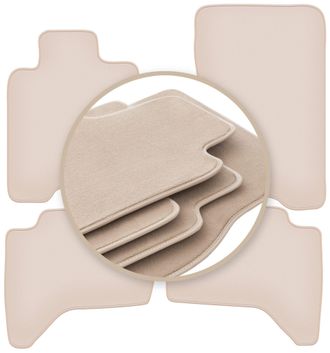 OEM Alfombrillas Beige Premium Para: Mitsubishi L200 Iv Pickup 2006-2015