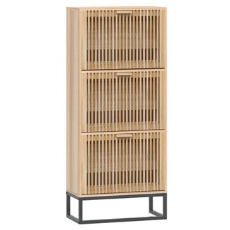 vidaXL Mueble Zapatero Madera Contrachapada 52x25x120 Cm Vidaxl