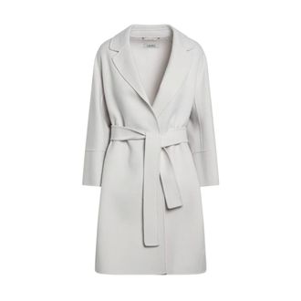 Max Mara Belted Coats, female, Beige, Size: S Arona Coat