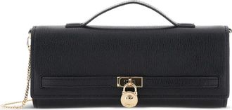 Michael Michael Kors Hamilton Moderne clutch met hangslot - Zwart