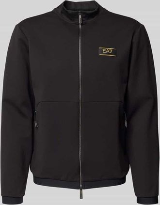 Emporio Armani Sweatjacke mit Zweiwege-Rei&szlig;verschluss in Black, Gr&ouml;&szlig;e XXXL