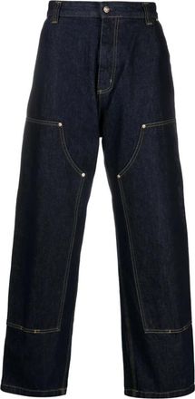 Carhartt Work in Progress Dubbele Kniebroek voor Mannen - Heren - Regular Fit Jeans - Blauw - M - Jeans