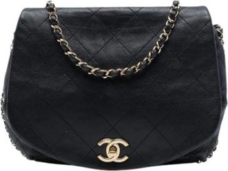 Chanel Pre-owned Flap Bag - Dames - Vintage Schoudertas - Zwart - ONE Size - Leer - Vintage