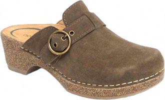Aetrex Womens Madison Clog In Olive