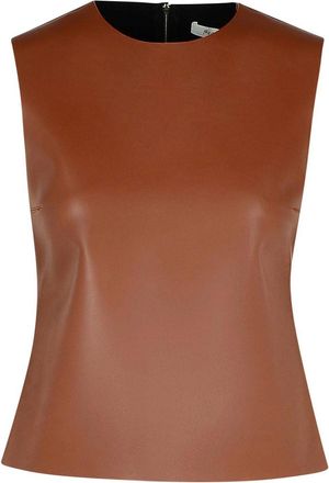 J.W.Anderson J. W. Anderson Brown Leather Tank Top